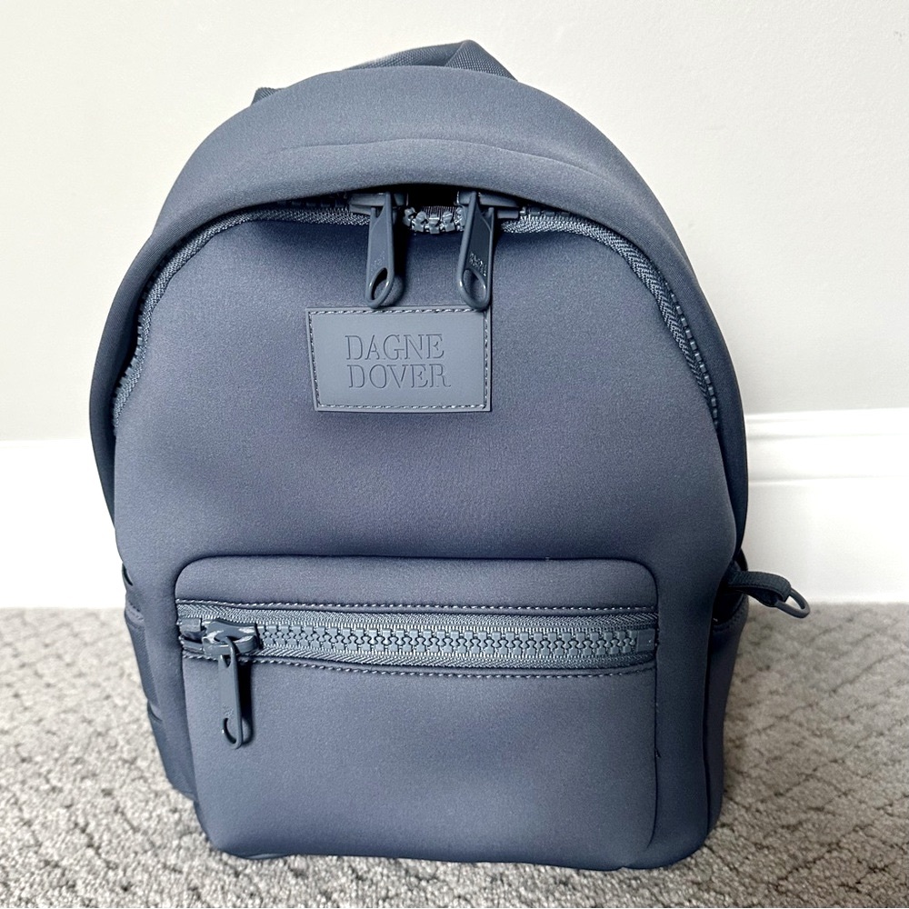 Dagne Dover Blue Unisex Backpack in grey-blue